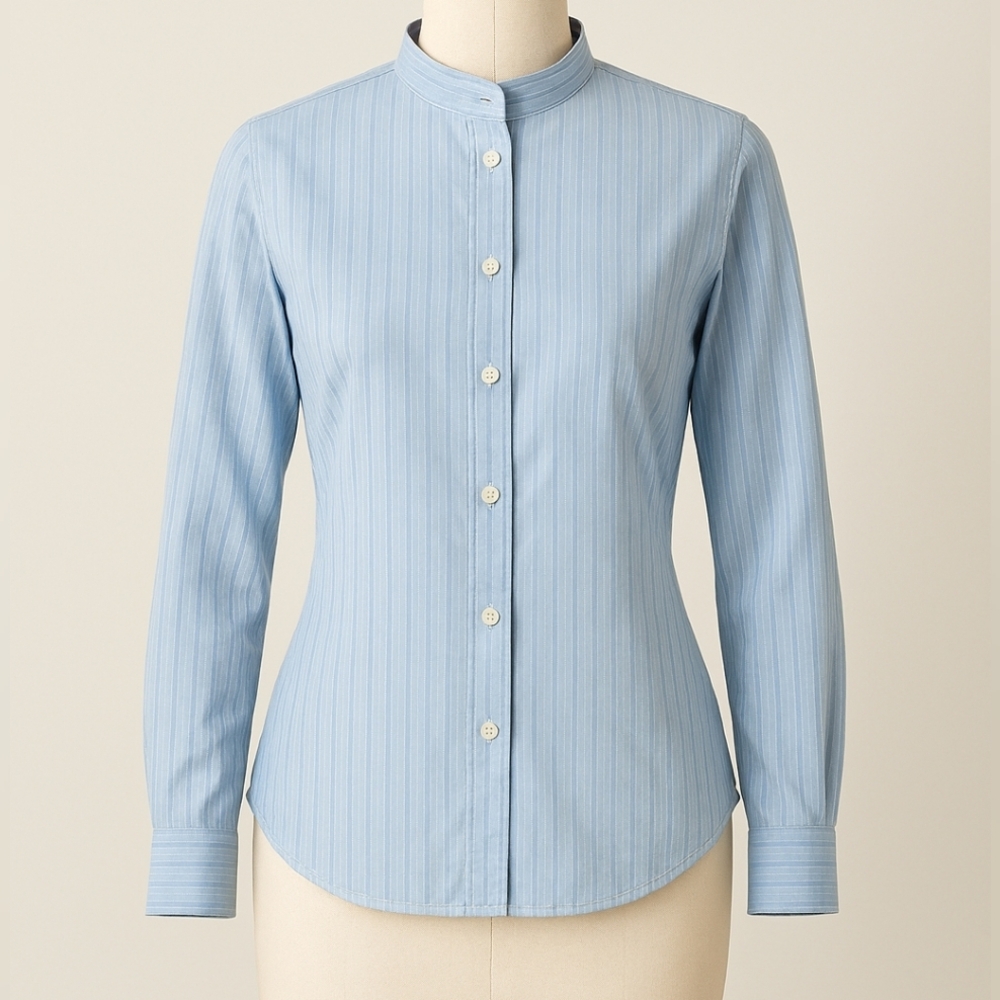 The Tailored Sportsman Show Shirt Powder Blue Sz 6